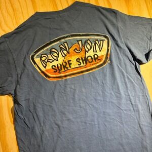Ron Jon Surf Shop Men's Vintage Classic Logo T-Shirt Blue‎ Size S